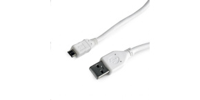 GEMBIRD Kabel USB A Male/Micro B Male 2.0, 0,5m, White, High Quality