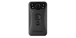 TRANSCEND osobní kamera DrivePro Body 30, 2K QHD 1440P, infra LED, 64GB paměť, Wi-Fi, Bluetooth, USB 2.0, IP67, černá