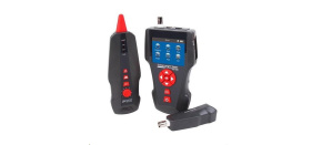 LAN Cable Tester TLCD80 s LCD, koax, Cat3/Cat5E/Cat6, UTP/STP, USB, PoE, ping, sonda, protismyčka