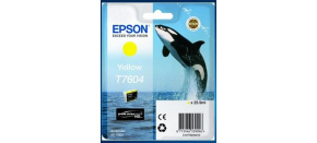 EPSON ink bar ULTRACHROME HD "Kosatka" - Yellow - T7604 (25,9 ml)