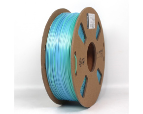 GEMBIRD Tisková struna (filament) PLA, 1,75mm, 1kg, silk rainbow, modrá/zelená