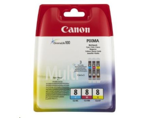 Canon CARTRIDGE CLI-8 C/M/Y MULTI-PACK pro PIXMA iP330,3500,4200,4300,4500,5200,5300, MP500, MP600, MP830 (1470 str.)