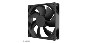 AKASA ventilátor Smart Black, 12cm fan, HD bearing