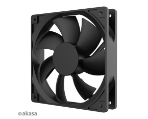 AKASA ventilátor Smart Black, 12cm fan, HD bearing