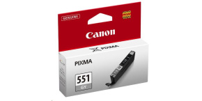 Canon CARTRIDGE CLI-551GY šedá pro PIXMA iP8750, MG5450, MG5650, MG6350, MG6450, MG6650, MG7150, MG7550 (126 str.)