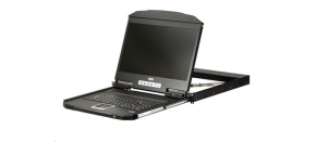 ATEN ultra short console, 18.5" LED LCD, rack 19", klávesnice, touchpad, HDMI/USB