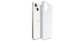 3mk Hardy Silicone MagCase pro Apple iPhone 15, Silver-White