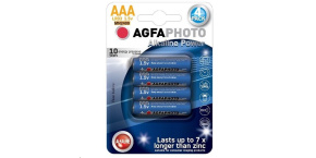 AgfaPhoto Power alkalická baterie LR03/AAA, blistr 4ks