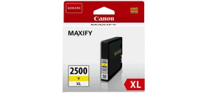 Canon CARTRIDGE PGI-2500XL Y žlutá pro Maxify iB4050, iB4150, MB5050, MB5150, MB5155, MB5350, MB5450 a MB5455 (1295str.)