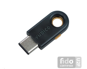 YubiKey 5C - USB-C, klíč/token s vícefaktorovou autentizaci, podpora OpenPGP a Smart Card (2FA)