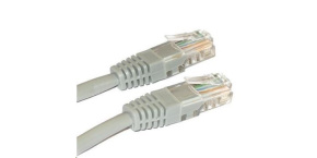 XtendLan Patch kabel Cat5E, UTP - 0,3m, šedý (prodej po 10 ks)