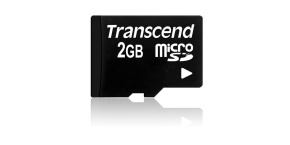 TRANSCEND MicroSD karta 2GB, bez adaptéru