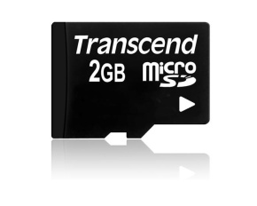 TRANSCEND MicroSD karta 2GB, bez adaptéru