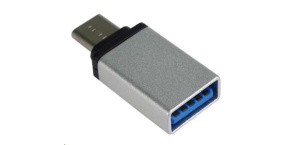 PREMIUMCORD Adaptér USB 3.1 C/male - USB 3.0 A/female, stříbrný, OTG