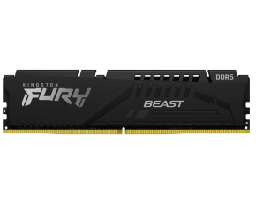 KINGSTON DIMM DDR5 16GB 6800MT/s CL34 ECC FURY Beast XMP Černá