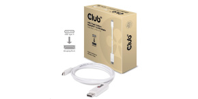 Club3D Adaptér USB 3.1 typ C na DisplayPort 1.2 4K60Hz UHD 1,2m (M/M)