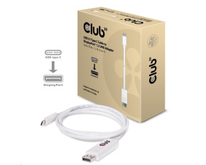 Club3D Adaptér USB 3.1 typ C na DisplayPort 1.2 4K60Hz UHD 1,2m (M/M)