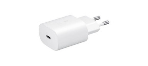 Samsung cestovní nabíječka EP-TA800EWE, PD, Fast charging, USB-C, 25 W, bílá, (bulk)