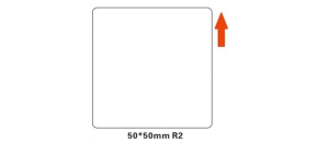 BAZAR - Niimbot štítky R 50x50mm 150ks White pro B21, B21S, B3S, B1 - Poškozený obal (Komplet)