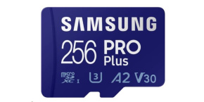 Samsung micro SDXC karta 256GB PRO Plus + SD adaptér