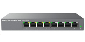 Grandstream GWN7711P Layer 2 Lite managed switch, 8 portů, 4x PoE/PoE+