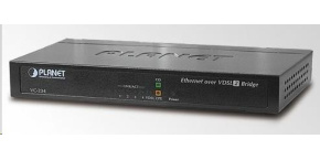 Planet VC-234, Eth. VDSL2 konvertor, 100Mbit, master/slave, 2x RJ-11, splitter, 4x RJ-45