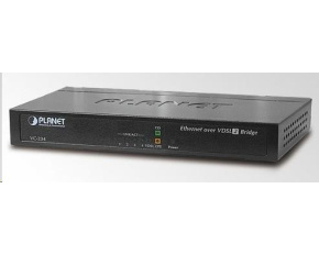 Planet VC-234, Eth. VDSL2 konvertor, 100Mbit, master/slave, 2x RJ-11, splitter, 4x RJ-45