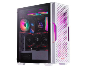 ADATA XPG case STARKER AIR Mid-Tower, bez zdroje, 1x 120mm + 1x 120mm ARGB, Bílá