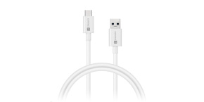 CONNECT IT Wirez USB-C (Type C) -> USB-A, USB 3.1 Gen 1, bílá, 2 m