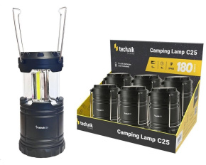 Technik Camping lamp C25 kempingová lampa 3xAA 180lm LED COB