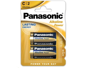 PANASONIC Alkalické baterie Alkaline Power LR14APB/2BP C 1,5V (Blistr 2ks)