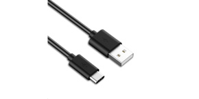 PremiumCord Kabel USB 3.1 C/M - USB 2.0 A/M, rychlé nabíjení proudem 3A, 10cm, černá