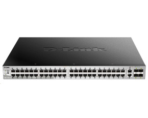 D-Link DGS-3130-54PS/SI L3 Stackable Managed Gigabit PoE Switch, 48x PoE gigabit, 2x 10GBASE-T, 4x SFP+, 370W PoE