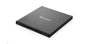 VERBATIM externí mechanika Slimline Blu-ray Rewriter USB 3.0 Zdarma BR Disc 25GB (CD DVD BD Mdisc) +NERO