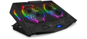 CONNECT IT NEO RGB chladicí podložka pod notebook, černá