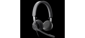 Logitech sluchátka s mikrofonem Zone Wired Teams Headset Graphite - EMEA