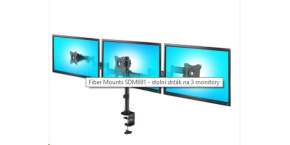 Fiber Mounts SDM691 - stolní držák na 3 monitory