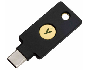 YubiKey 5C NFC - USB-C, klíč/token s vícefaktorovou autentizaci (NFC), podpora OpenPGP a Smart Card (2FA)