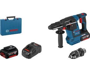 BOSCH GBH 18V-26 F, akumulátorové vrtací kladivo s SDS plus, 18,0 V, příklep 2.6 J, 4 – 26 mm