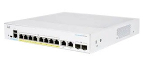 Cisco switch CBS350-8FP-2G-UK (8xGbE,2xGbE/SFP combo,8xPoE+,120W,fanless) - REFRESH