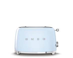 BAZAR - Smeg TSF01PBEU toustovač / topinkovač, 2 toasty, 6 úrovní opékání, zásuvka na drobky, modrá - poš. obal