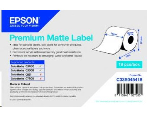 Epson label roll, normal paper, 76mm