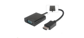 PREMIUMCORD Převodník HDMI na VGA se zvukem (3,5mm jack)