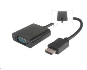 PREMIUMCORD Převodník HDMI na VGA se zvukem (3,5mm jack)