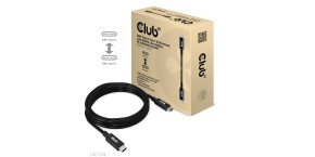 Club3D Kabel USB4 Gen3x2 Type-C Oboustranný kabel 8K60Hz, Data 40 Gbps, PD 240W(48V/5A) EPR M/M 2m