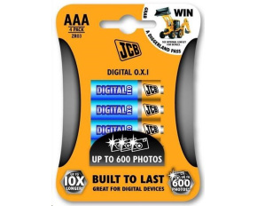 JCB OXI DIGITAL alkalická baterie LR03, blistr 4 ks