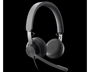 Logitech sluchátka s mikrofonem Zone Wired Headset Graphite - EMEA