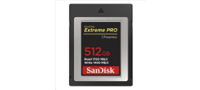 SanDisk Extreme Pro CFexpress Card 512GB, Type B, 1700MB/s Read, 1200MB/s Write