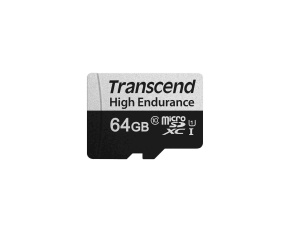 TRANSCEND MicroSDXC karta 64GB 350V, High Endurance