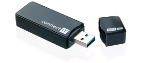 CONNECT IT Čtečka paměťových karet USB 3.0 GEAR černá